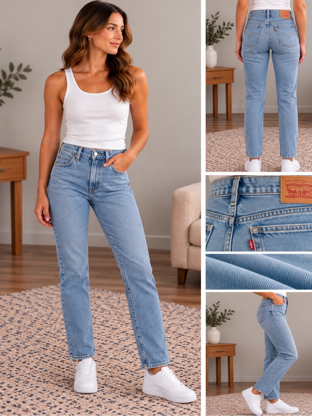 Levi's 312 Shaping Slim Jeans — Light Blue